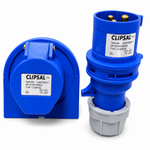 Clipsal IP44 16A 3-Pin Industrial Plug and Wall Socket Set (2P+E)