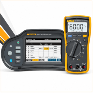 Fluke 1673 FC Multifunction Installation Tester and 115 Digital Multimeter Combo
