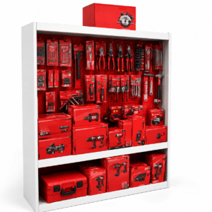 Milwaukee Heavy-Duty Power Tools and Hand Tools Retail Display Stand